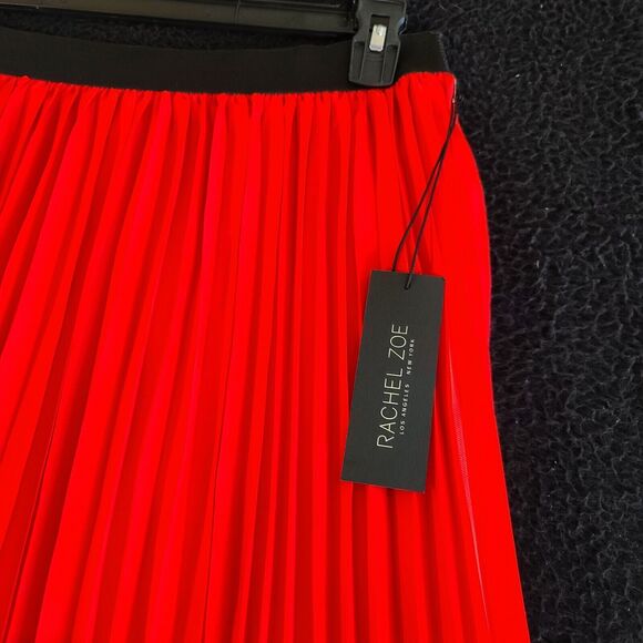 NWT Rachel Zoe Womens Pleated Skirt Size XL 100% Polyester Pull On Elastic Waist - Picture 12 of 12